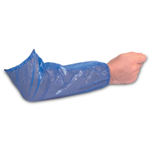Blue Disposable Polythene Oversleeves - Case of 1000
