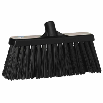 Black Vikan Hygiene (330mm / 13") Stiff Bristle Yard Brush Head