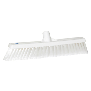 White Vikan Hygiene (410mm / 16") Soft / Split Bristle Brush Head - Each