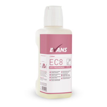 Evans Vanodine EC8 (Pink Zone) Concentrated Air Freshener & Fabric Deodoriser - 1ltr