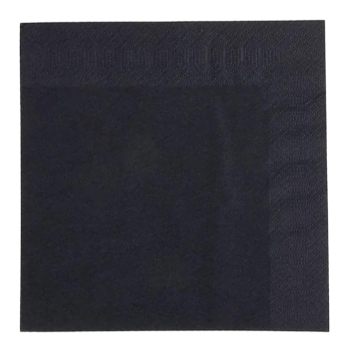 Tablin Airlaid Black 8-Fold Dinner Napkins - Case of 500
