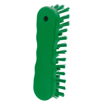 Green Small Ergonomic Stiff Fill Hand Scrubbing Brush (180mm)