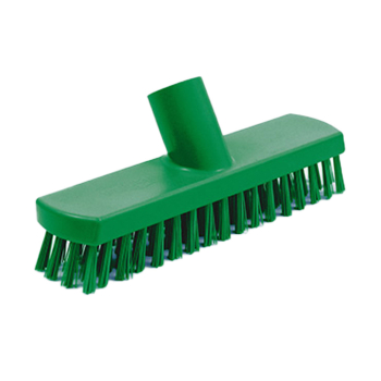 B1874 Green Stiff Bristle Deck Scrub Brush Head (215mm)