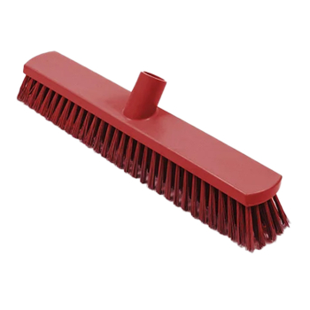 B1879 Red Stiff Bristle Sweeping Brush (380mm / 15")