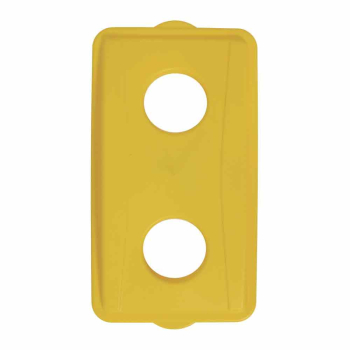 Yellow Bottles & Cans Wallhugger Recycle Lid - Each