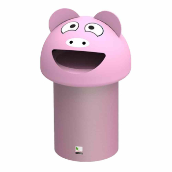 Novelty Piglet Interior or Exterior Litter Bin (60ltr) - Each