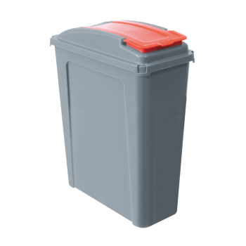 Wham! 25ltr Grey / Red Recycling Bin Each