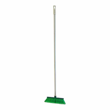 Green Deluxe Soft Bristle Plastic Brush & Handle (30cm / 12") - Each