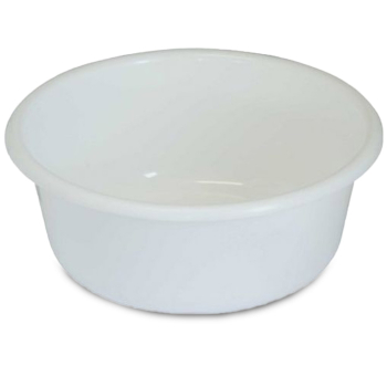 White Round Plastic (36cm / 14") Washing Up Bowl - Each