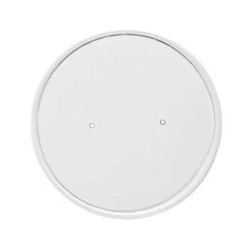 8oz Heavy Duty White Soup Cup Lids - Case of 500