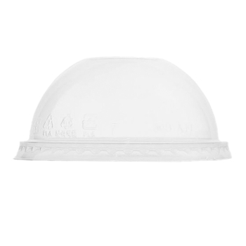 8oz Compostable Clear Dome Lid - Case of 1000