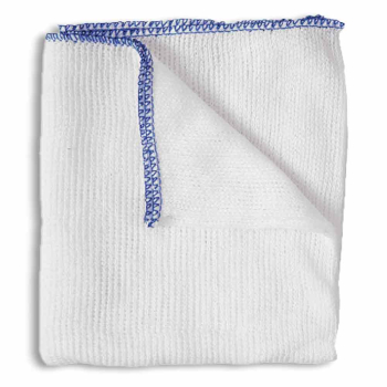 Blue Trim Bleached Dishcloth (18"x10") - Pack of 20