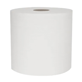White Rollamatic 150m 1ply Hand Towel Rolls - Case of 6