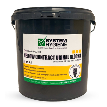 System Hygiene Non PDCB Yellow Channel Deodorant Cubes - 3kg