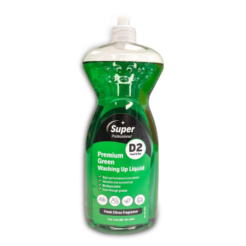 System Hygiene Green Washing Up Liquid Detergent - Case of 12 x 1ltr