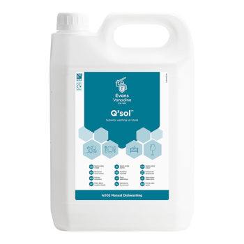 Evans Vanodine Q'Sol Superior Washing Up Liquid - 5ltr
