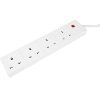 4 Gang Trailing Socket Complete with 2m Flex - Each