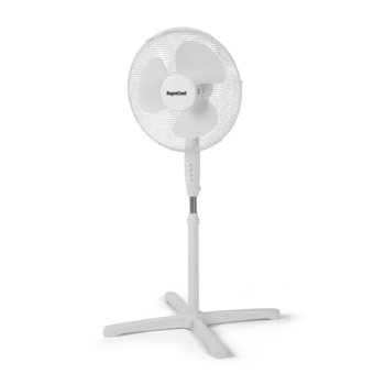 40cm (16") SupaCool White Oscillating Stand Fan - Each