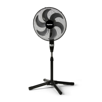 40cm (16") SupaCool High Velocity Black Stand Fan - Each