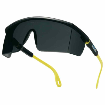 Delta Plus Kilimandjaro Smoke Polycarbonate Safety Glasses - Black&Yellow