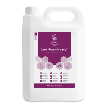 Evans Vanodine Low Foam Heavy Scrubber Drier Detergent - 5ltr