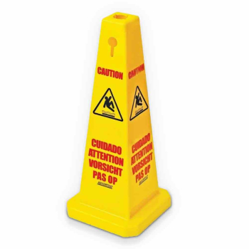 Yellow Caution Tri-Cone (910mm / 36") - Each