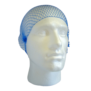 Blue Disposable Hair Nets (Metal Detectable) - Case of 100