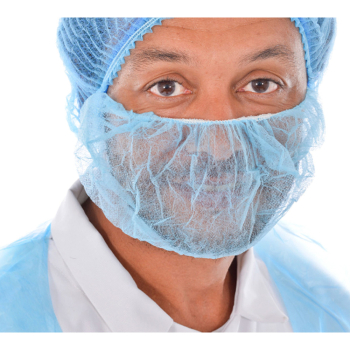 Blue Non-Woven Disposable Beard Snoods - Case of 1000