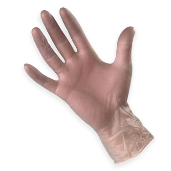 Clear Powderfree Vinyl Disposable Gloves (X-Large) - Box of 100
