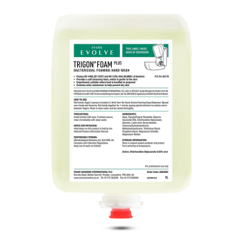 Evans Vanodine Trigon Foam Plus Cartridges - Case of 6 x 1ltr