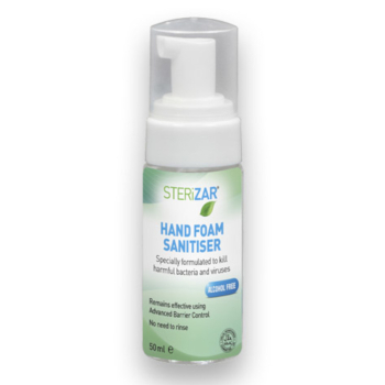 Sterizar Alcohol Free Foaming Hand Sanitiser - Case of 24x50ml