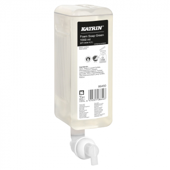 Katrin 86450 Commerical Hand Wash Foam Green - Case of 6x1000ml