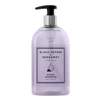 Evans Vanodine Black Pepper & Bergamot Hand Wash Pump - 500ml