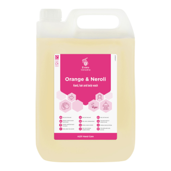 Evans Vanodine Orange & Neroli Hand, Hair and Body Wash - 5ltr