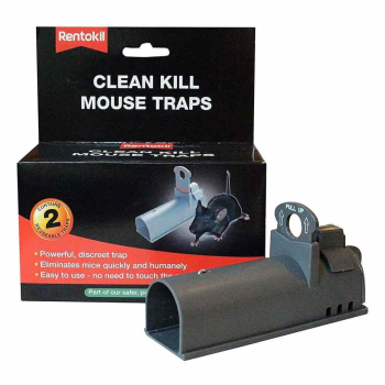 Rentokil Clean Kill Mouse Trap Twin Pack