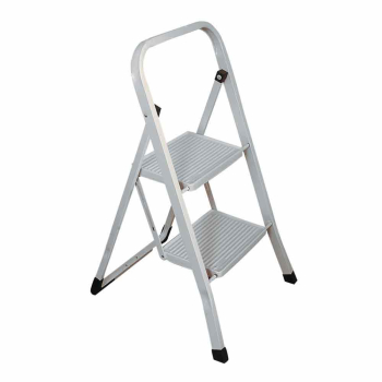 2-Tread White Kitchen Steps - Each