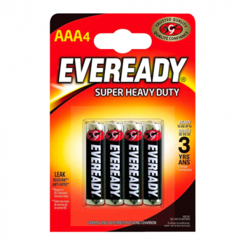 Eveready Super Heavy Duty Batteries AAA - Pack Of 4