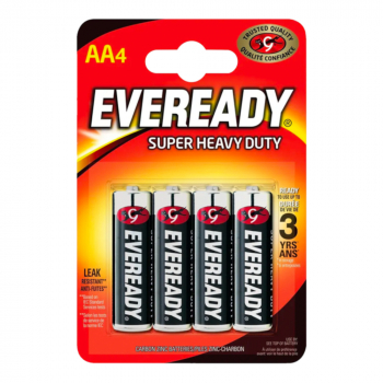 Eveready Super Heavy Duty AA Batteries - Pack Of 4