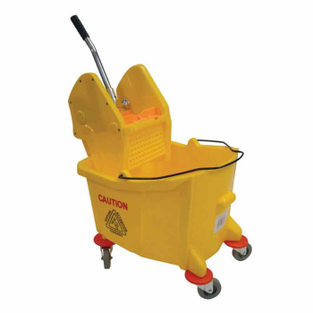 Yellow Big Mouth Kentucky Mop Bucket & Wringer - 31ltr