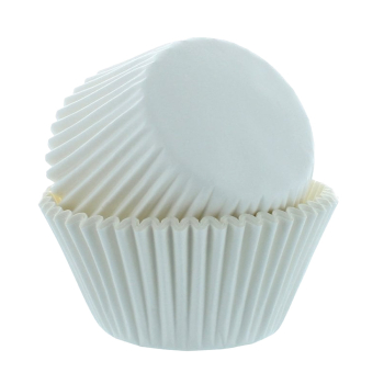 White Plain Muffin Cases - Sleeve of 250