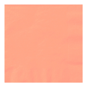 Peach 40cm 3ply Dinner Napkins - Case of 1000