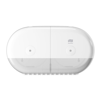 Tork (682000) SmartOne Twin Mini Toilet Roll Dispenser - White