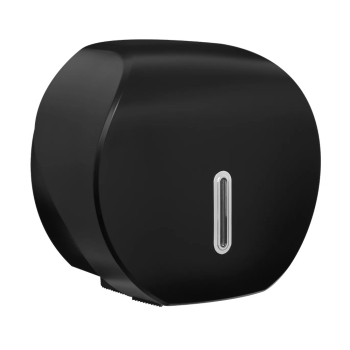 Halo Black Mini Jumbo Toilet Roll Dispenser - Each