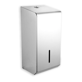 Polished Stainless Steel Superflat Pack Toilet Tissue Dispenser
