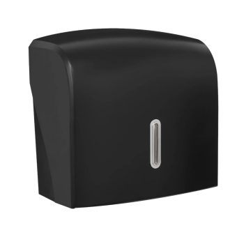 Halo Black Plastic Small Hand Towel Dispenser - Each