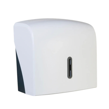 Halo White Plastic Small Hand Towel Dispenser - Each