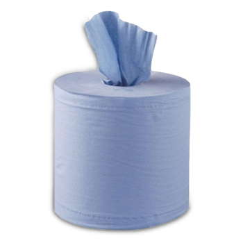 Blue 300m 1ply Centrefeed Rolls (17.5cm) - Case of 6