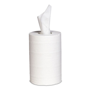 White 120m 1ply Mini Centrefeed Rolls (17.5cm) - Case of 12