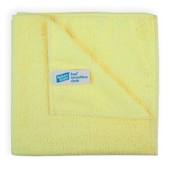 Yellow Exel 40x40 Microfibre Cloth - Each