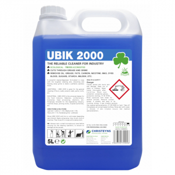 Clover Ubik 2000 Universal Cleaner Degreaser Concentrate - Case of 2x5ltr